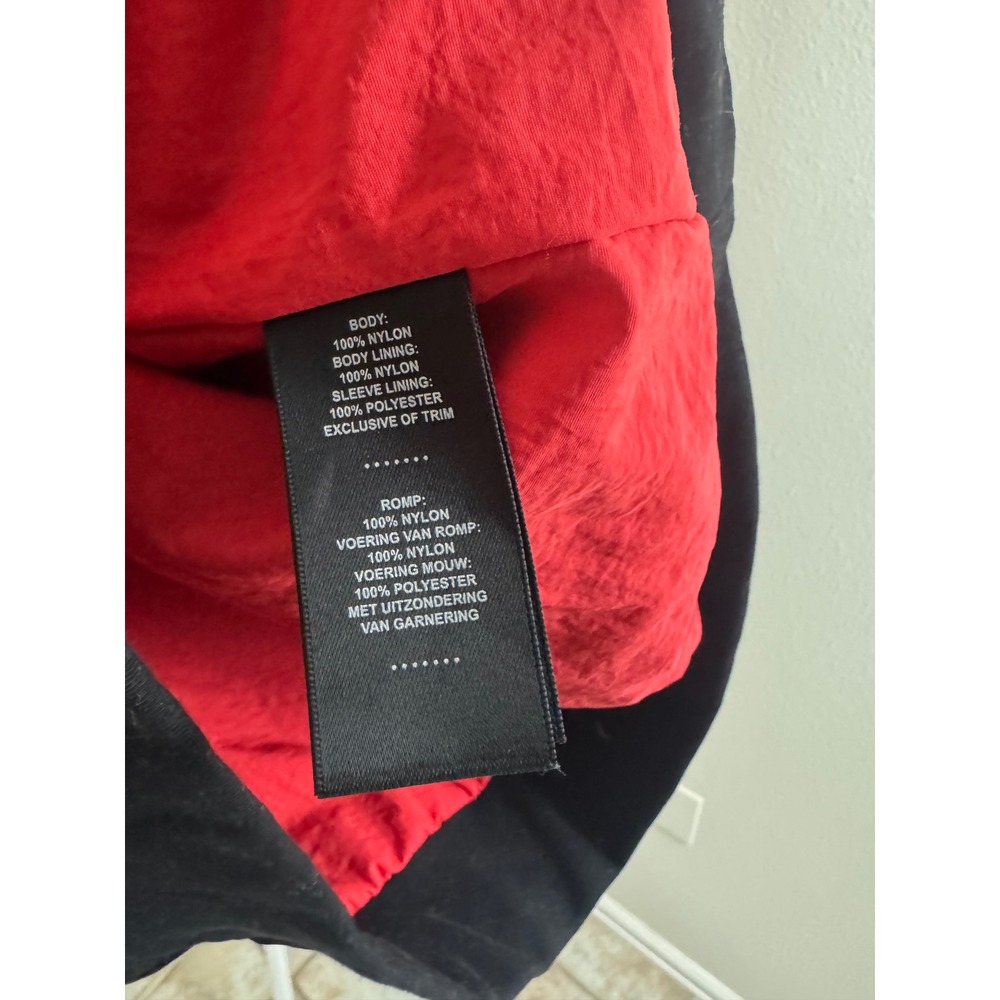 Harley-Davidson Mens Colorblock Anorak Windbreaker Jacket Red Black White Size M - Picture 11 of 12